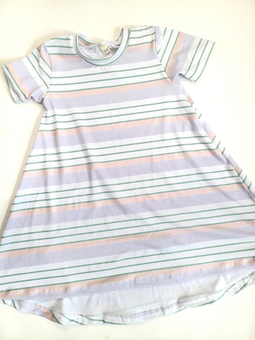 Basic Dress Lilac Stripe