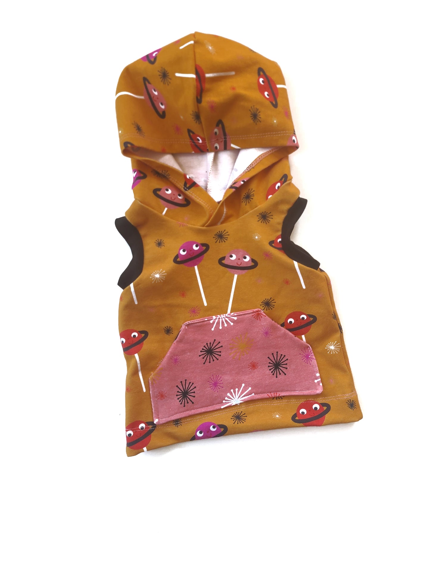 Hooded Tank Pink Space Pop