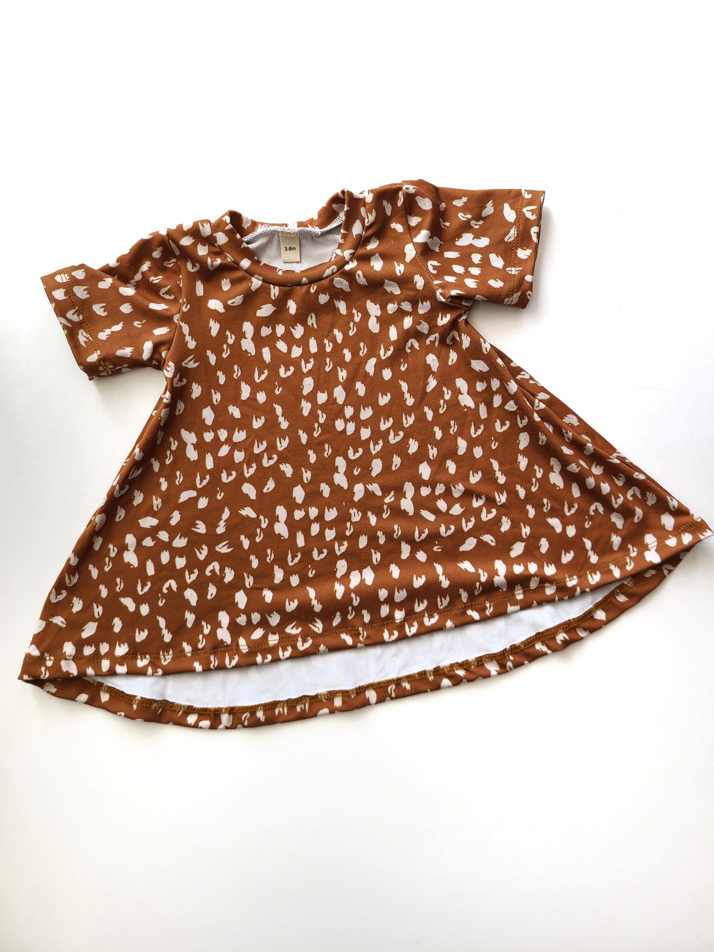 Basic Dress Mustard Animal Print