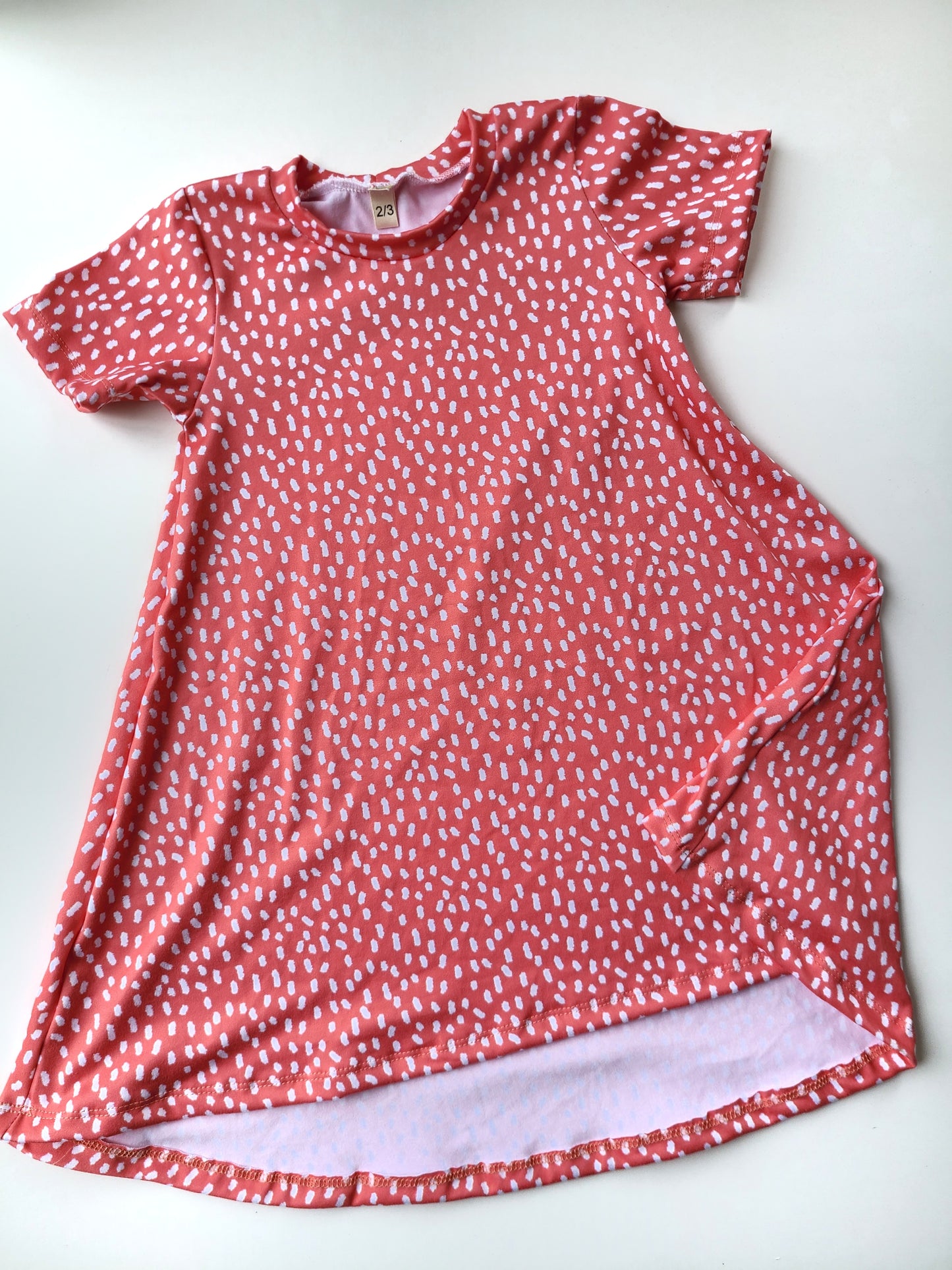 Basic Dress Coral Dash