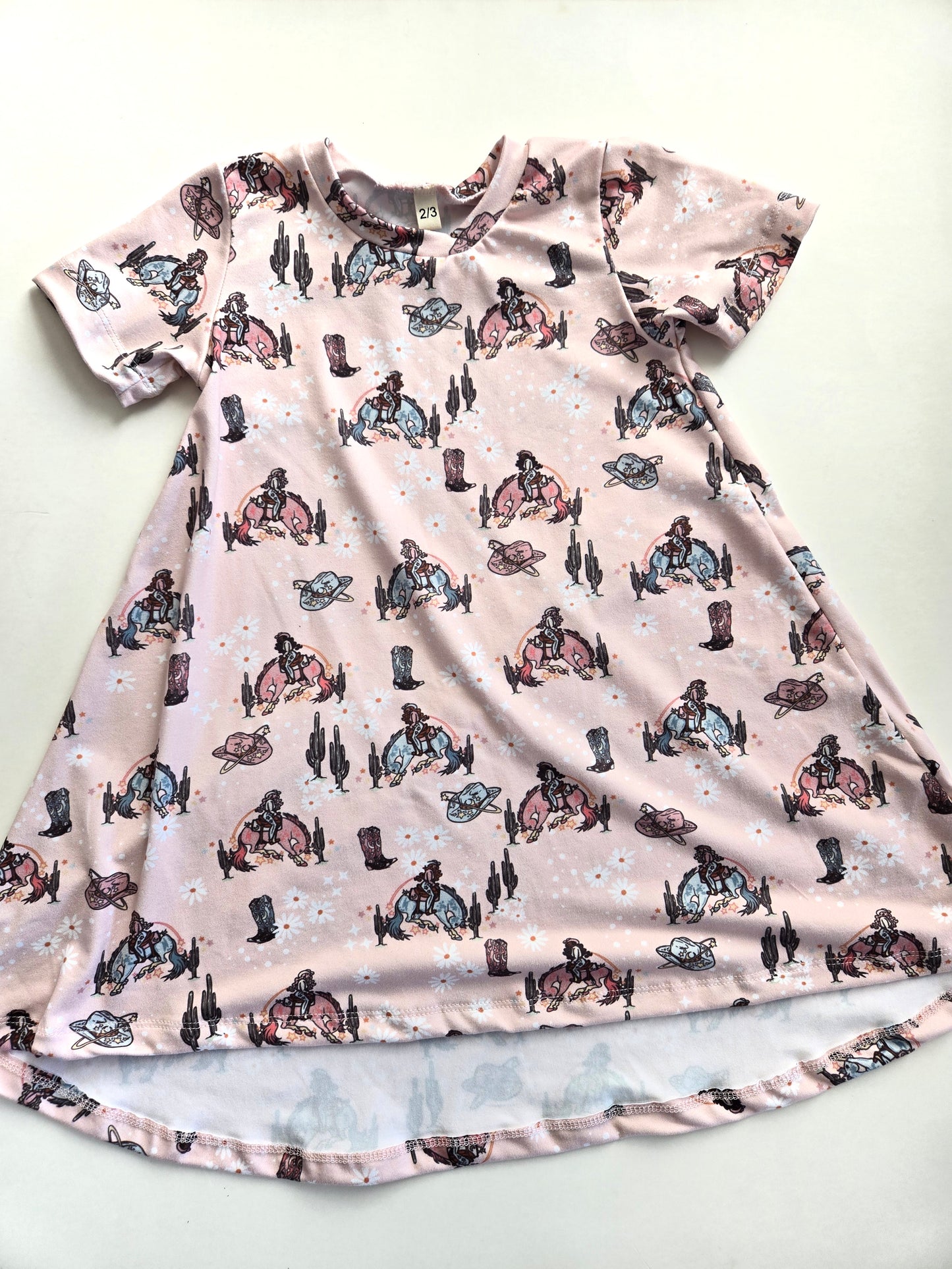 Basic Dress Pink Cowgirl