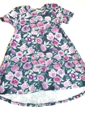 Basic Dress Lilac Floral
