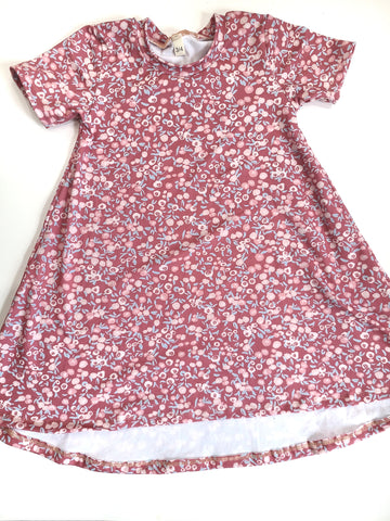 Basic Dress Pink Rananculus