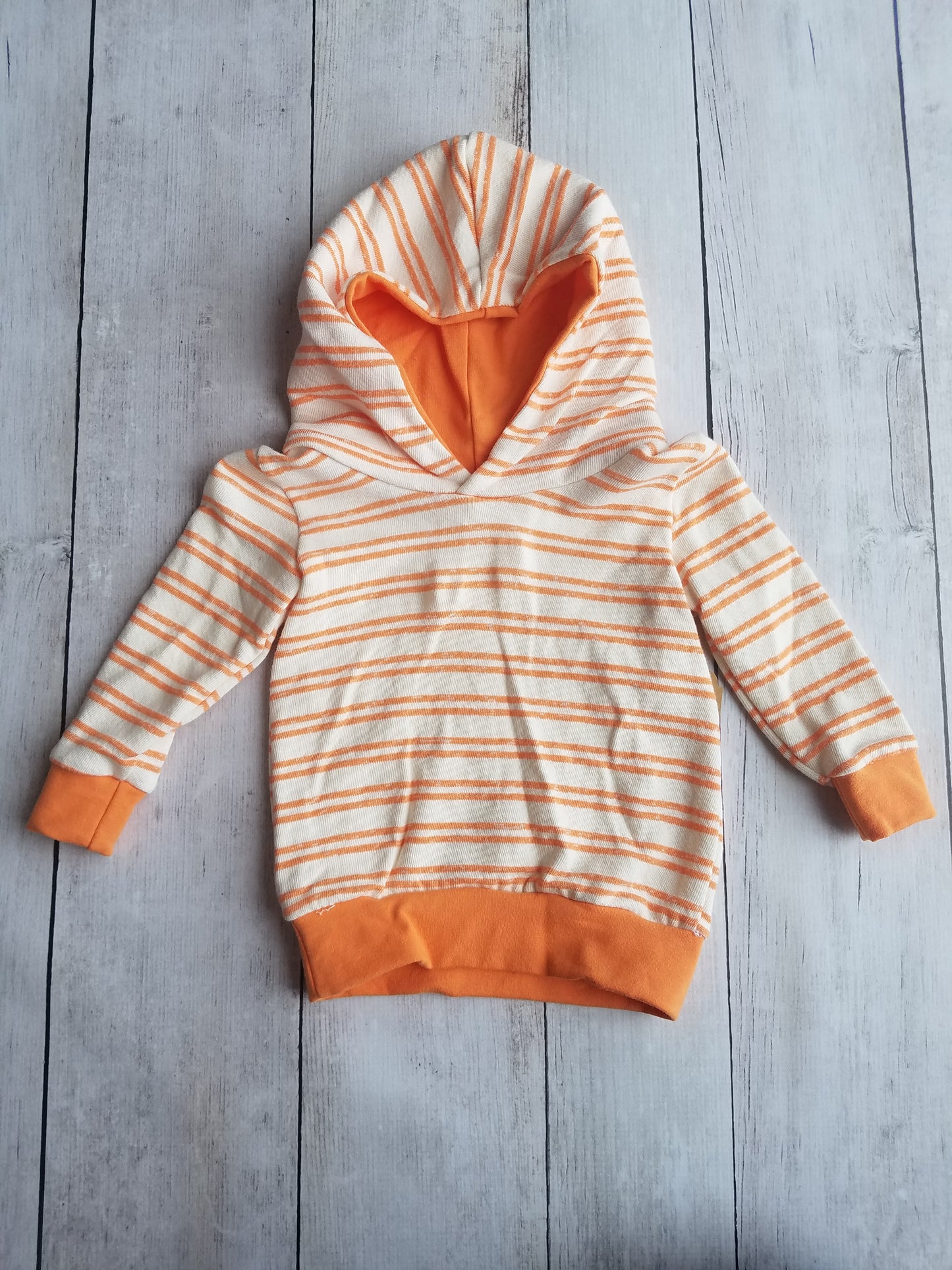 Orange Stripe Hoodie