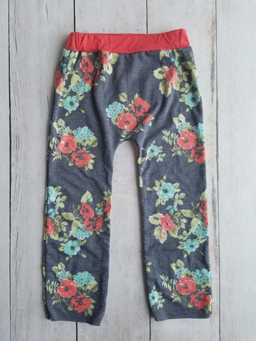 Red/Navy Floral Lounge Pants
