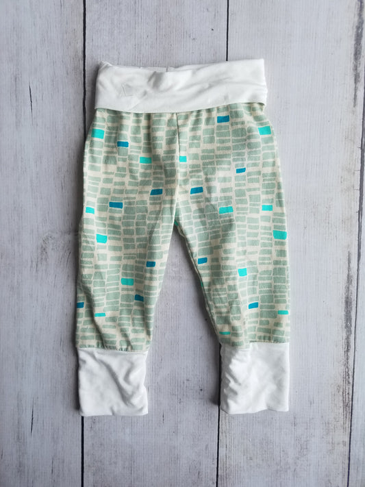 Teal Rectangle Grow With Me Pants