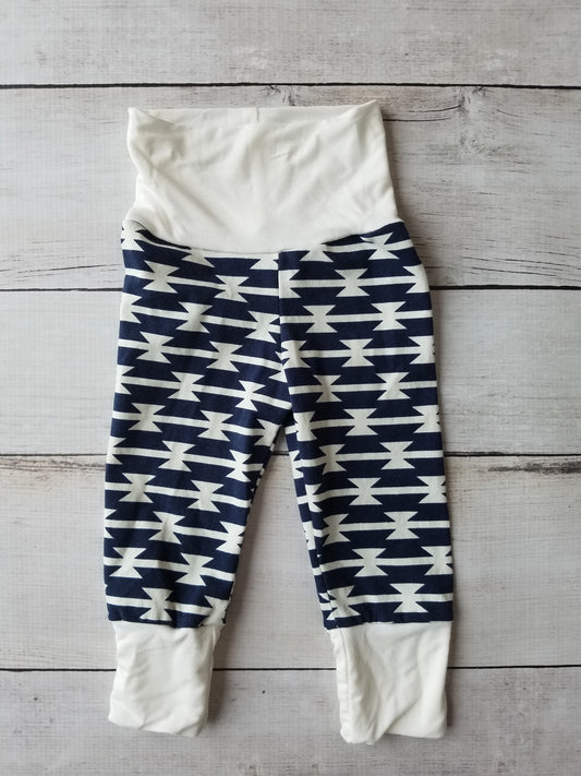 Navy Aztec Grow With Me Pants