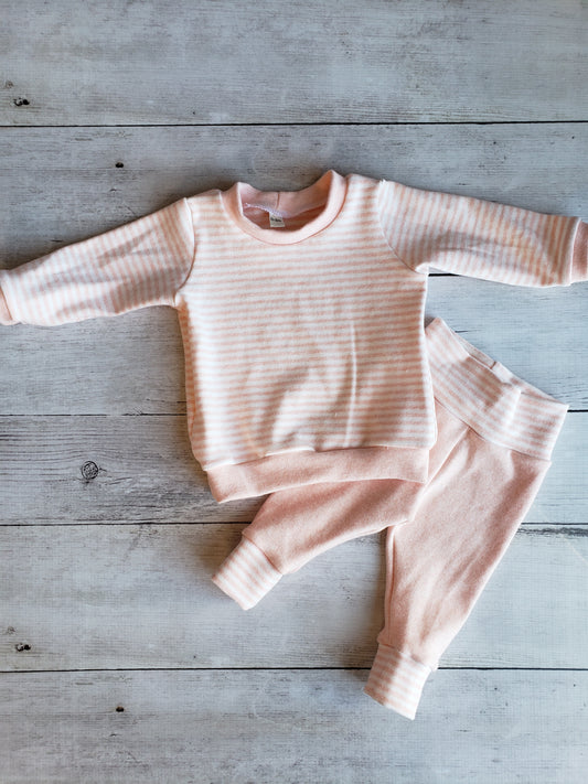 Peach Long Sleeve Tee and Leggings