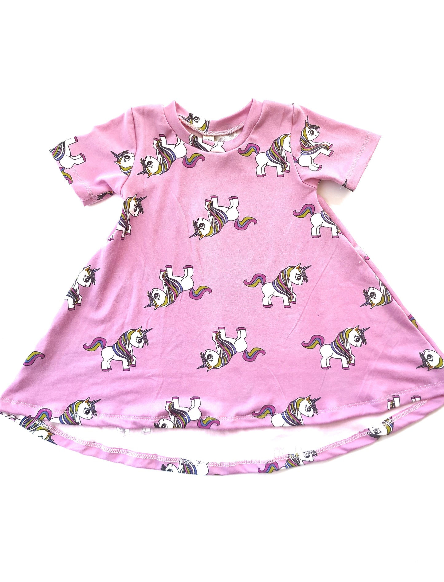 Basic Dress Pink Unicorn