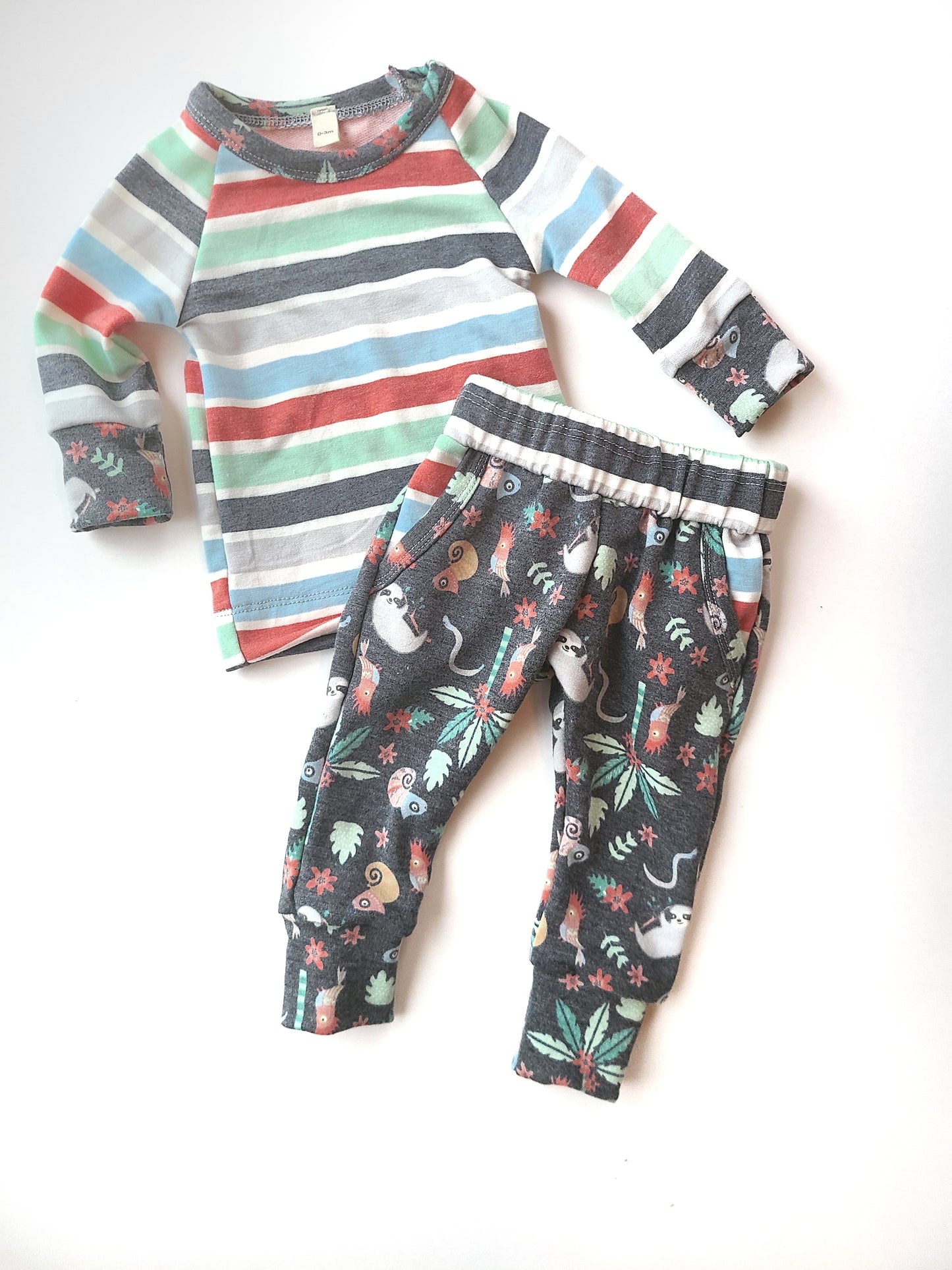 Jungle Stripes Crew & Pocket Jogger Set