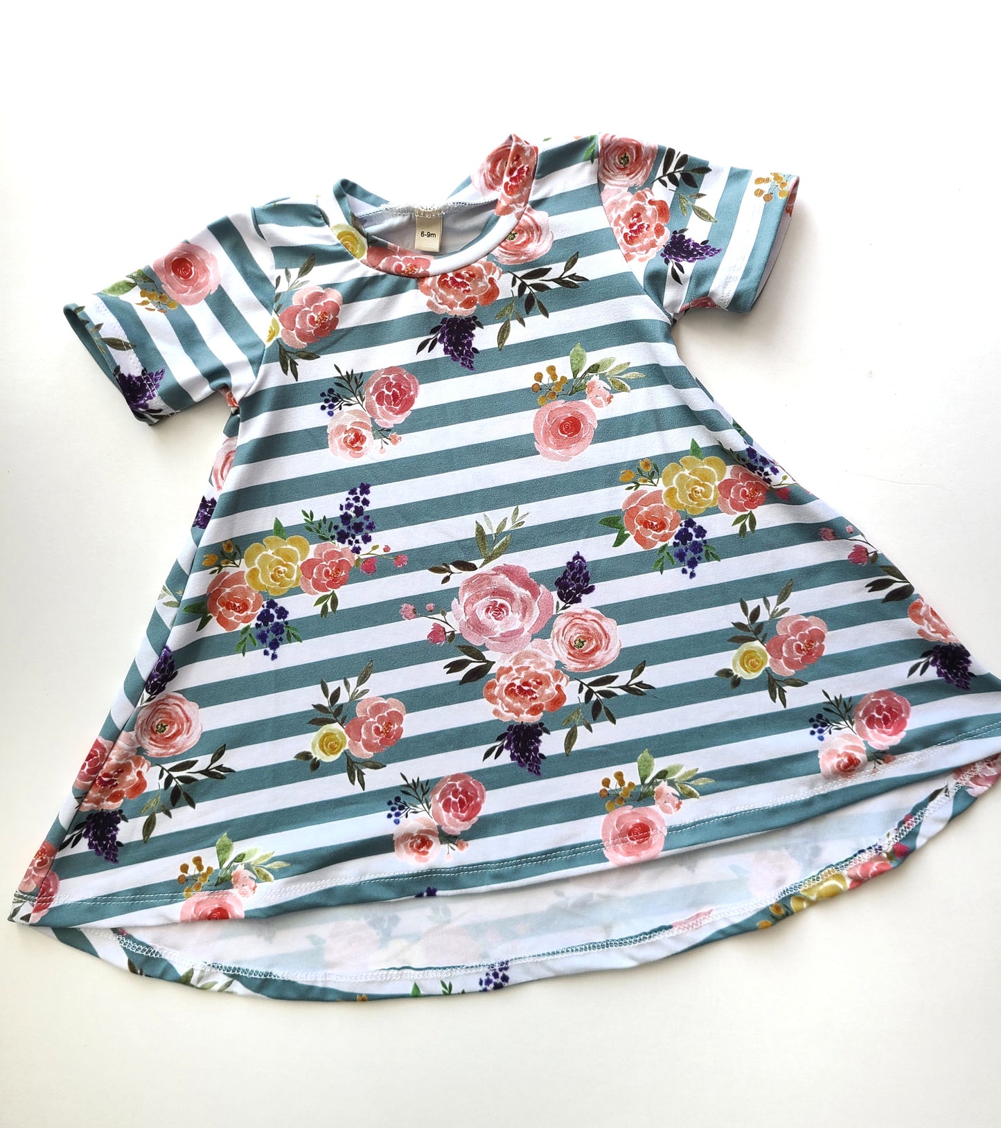 Basic Dress Stripe Floral