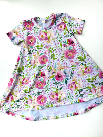 Basic Dress Polka Dot Floral