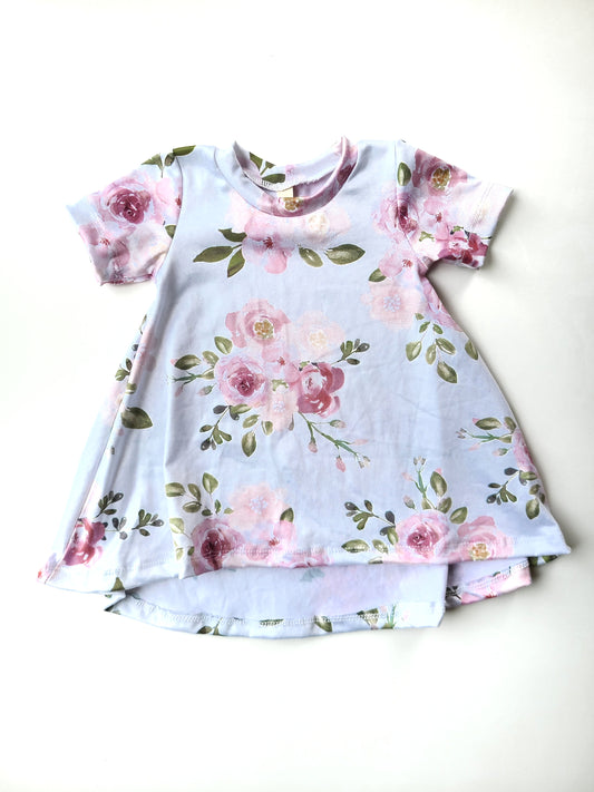 Basic Dress White Floral