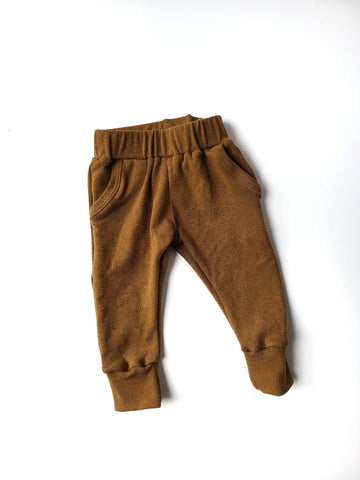 Fitted Joggers Mustard