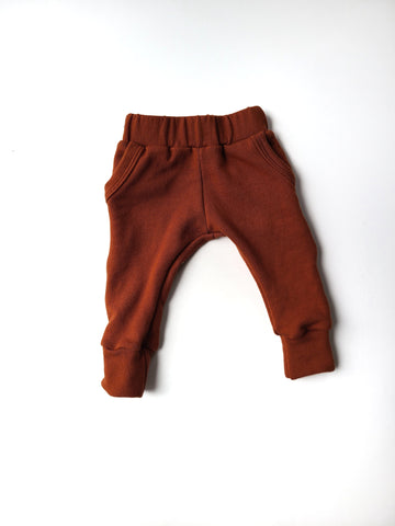 Fitted Joggers Rust